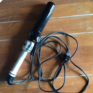 Hot Tools Salon Curling Iron, Black & White